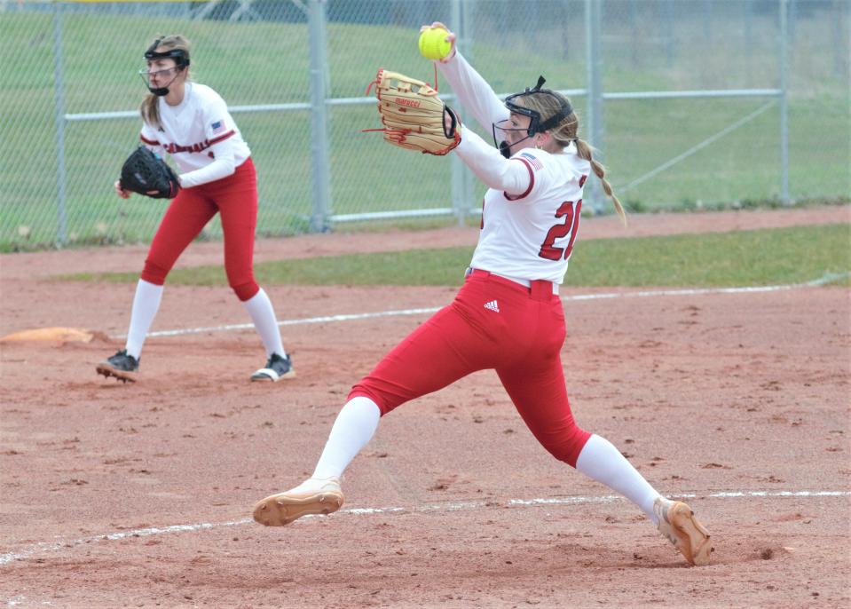 Jayden Marlatt continues to dominate opposing competition, earning another win and a save in two wins against Inland Lakes on Friday, April 19.