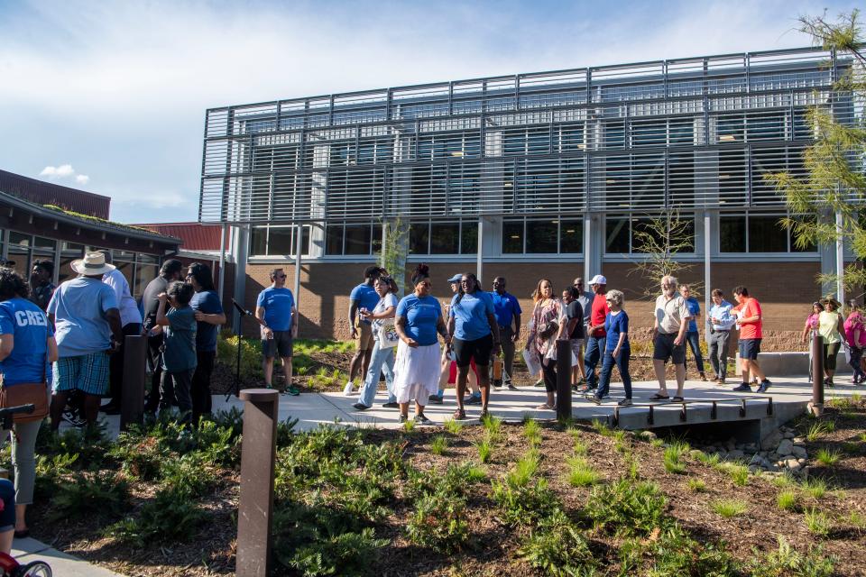 The August ribbon cutting for the expansion of Dr. Wesley Grant Sr. Southside Community Center.