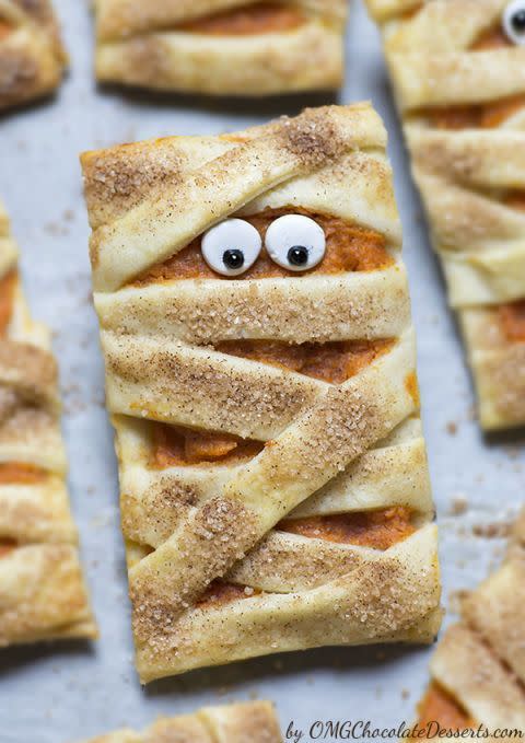 Mummy Pumpkin Cookies