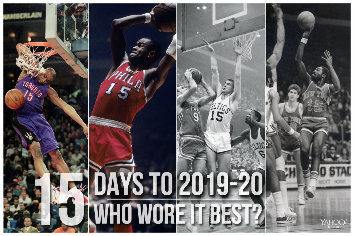 Which NBA player wore No. 15 best?