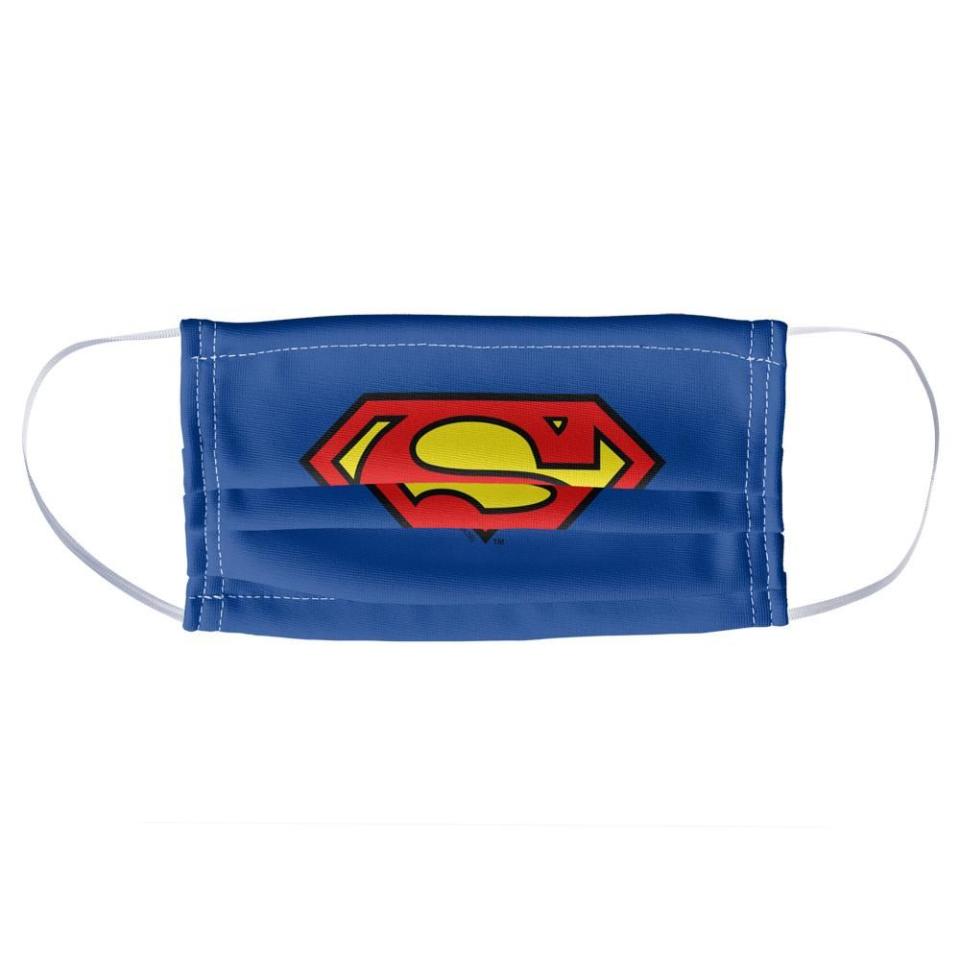 15) Superman Classic S Shield Logo Face Mask