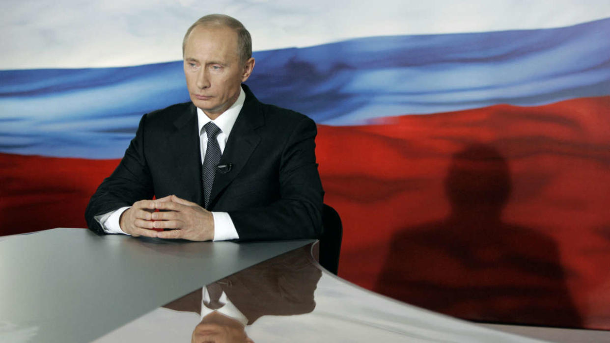 Lors de son discours à la nation ce mardi 21 février, Vladimir Poutine ne devrait pas concéder le recul des troupes russes en Ukraine. (Photo : le président russe lors du discours à la nation en 2007)