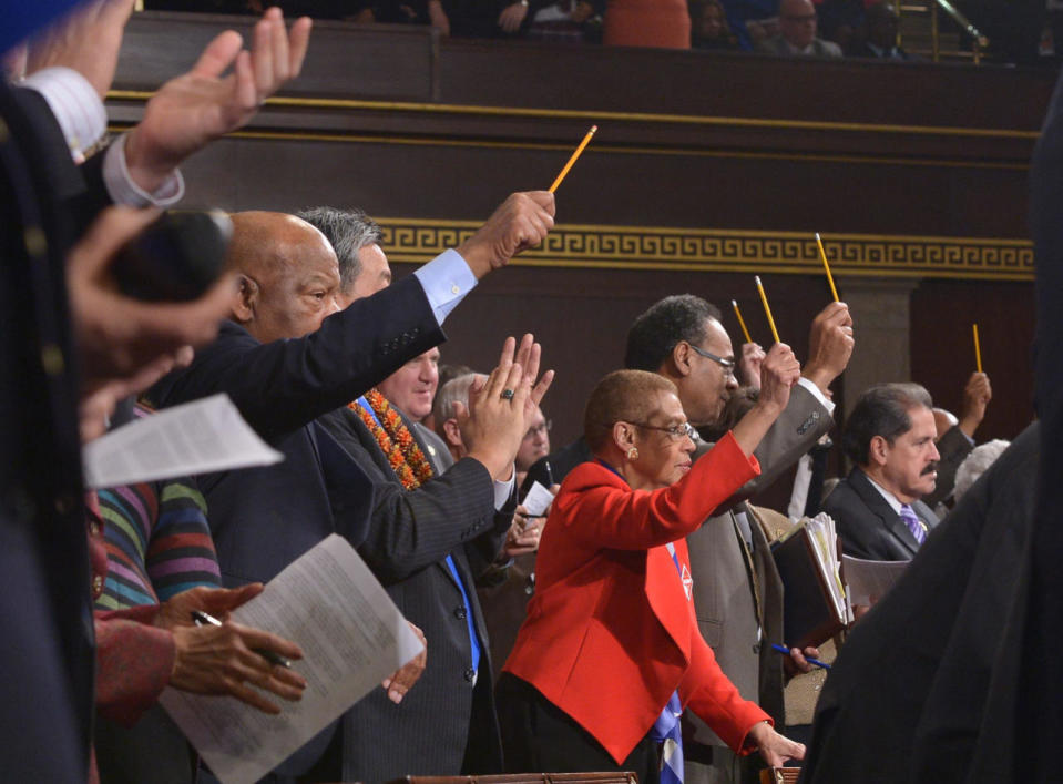 Jan. 20, 2015 — Lawmakers pay tribute to Charlie Hebdo victims