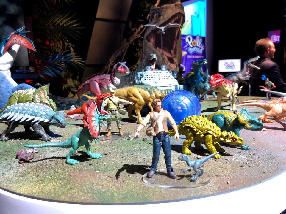 You better believe there are a ton of “Jurassic World: Fallen Kingdom” toys.