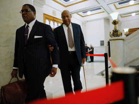 Actor and comedian Bill Cosby arrives for the first day of his sexual assault trial at the Montgomery County Courthouse in Norristown, Pennsylvania, U.S. June 5, 2017. REUTERS/Eduardo Munoz/Pool