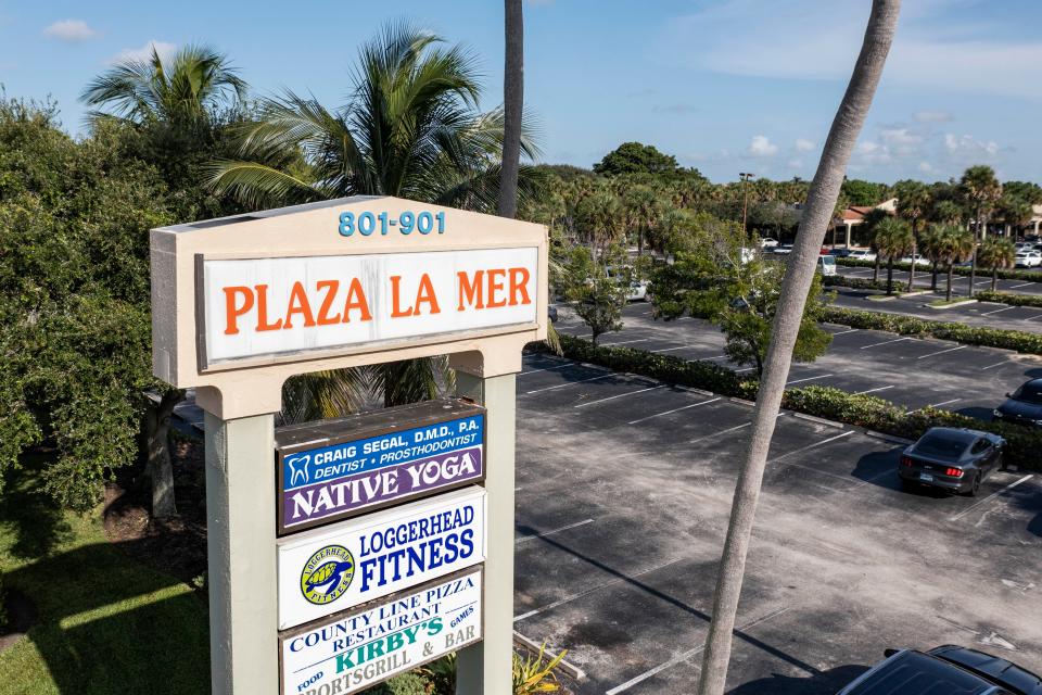 The Plaza Del Mar shopping center is under contract and could be redeveloped in the future in Juno Beach, Florida on 2023.