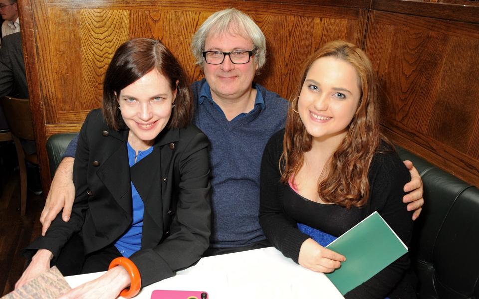 With her husband, Simon Curtis, and daughter, Matilda, 2012 - Dave M. Benett