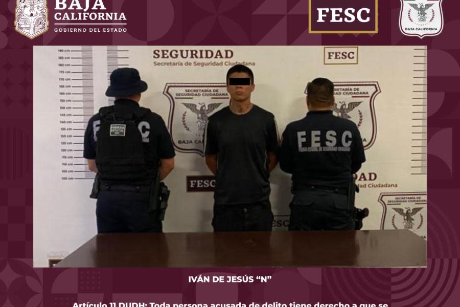 Detienen en Tijuana a hombre buscado por autoridades en EEUU