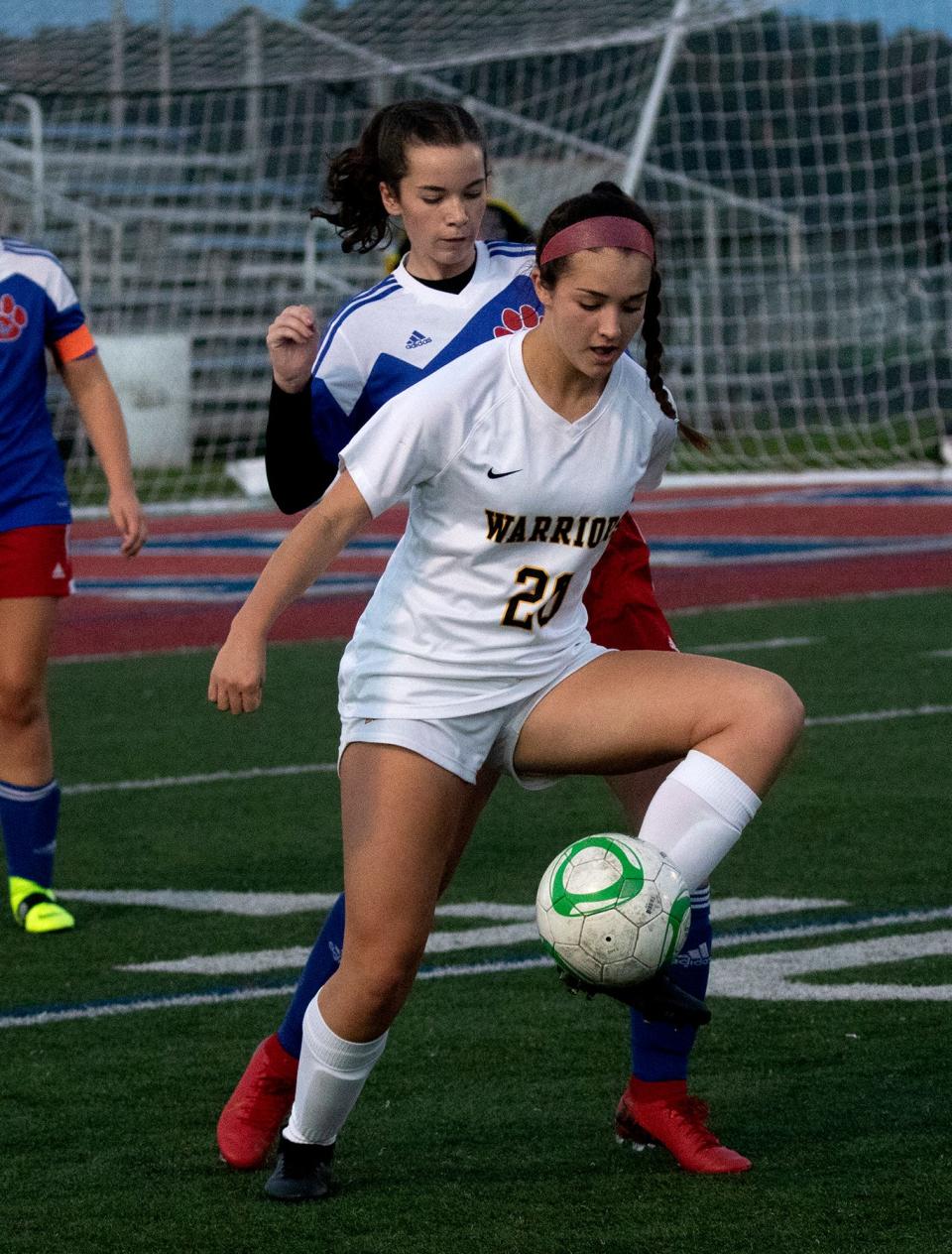 Lindsey Castillo of Watkins Memorial is one of the best girls soccer players in the state of Ohio in 2022.
