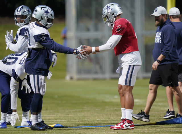 Ankle limits Cowboys' Prescott; QB says he's fine for Bucs