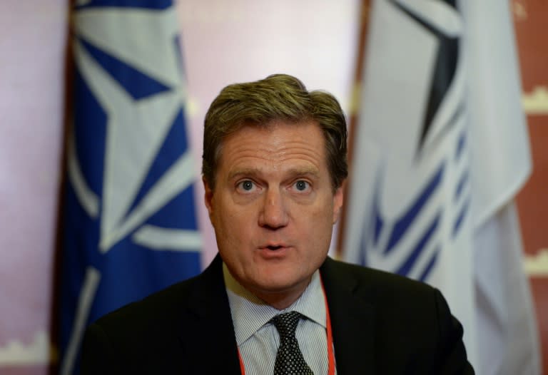 NATO Parliamentary Assembly President Michael Turner, pictured on May 17, 2015, said the challenge of Russian aggression is "real and serious"