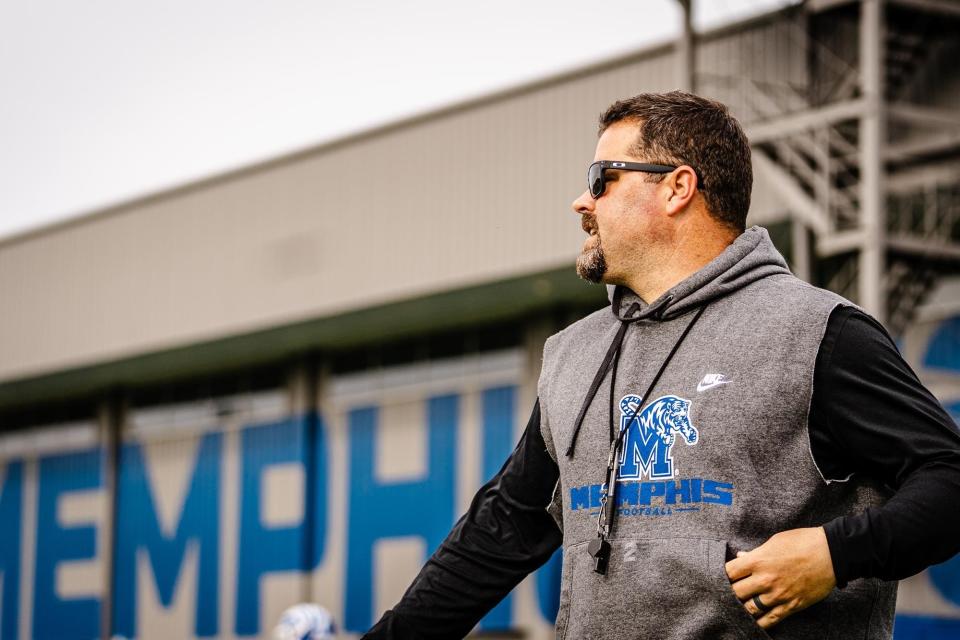 Memphis football defensive coordinator Jordon Hankins.