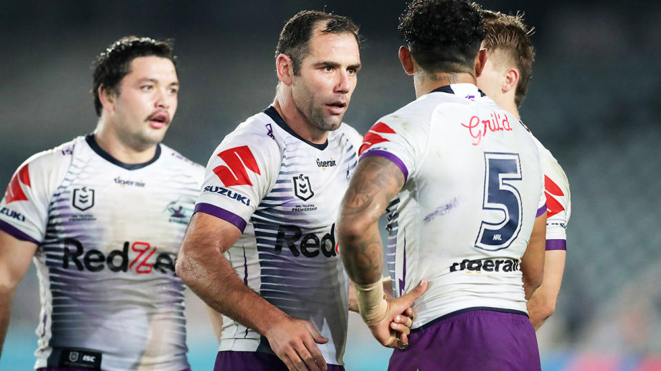 Cameron Smith, pictured here during Melbourne's win over Newcastle.