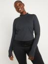 <p>This <span>Old Navy CozeCore Long-Sleeve Cropped Rib-Paneled Top</span> ($28, originally $35) even has little thumb holes so you can keep your hands warm as well.</p>