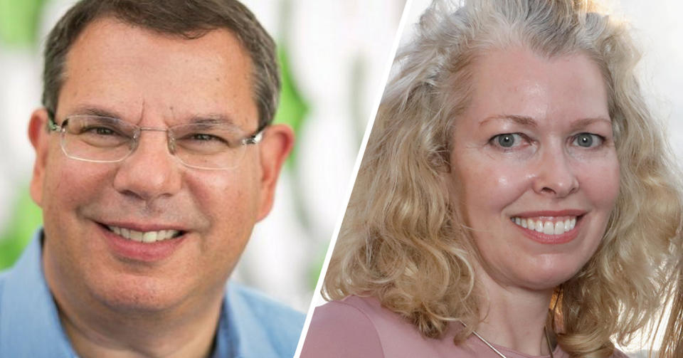 Rich Sorkin, the founder and CEO of Jupiter, and Julie Pullen, the product director and a research scientist. (Photos: Rosdiana Ciaravolo/Getty Images for One Planet One Future)