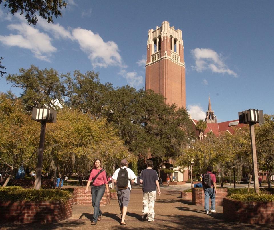 The University of Florida is in Gainesville.