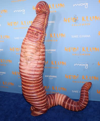 Taylor Hill/Getty Heidi Klum dressed as a worm at her 2022 Halloween party