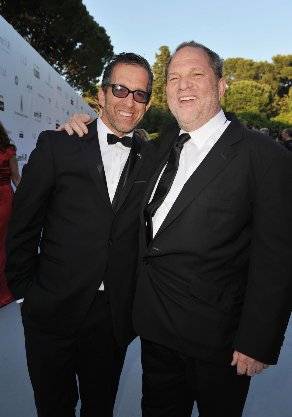 ANTIBES, FRANCE - MAY 20:  amfAR Chairman Kenneth Cole and Harvey Weinstein arrive at amfAR's Cinema Against AIDS 2010 benefit gala at the Hotel du Cap on May 20, 2010 in Antibes, France.  (Photo by Pascal Le Segretain/Getty Images for amfAR)