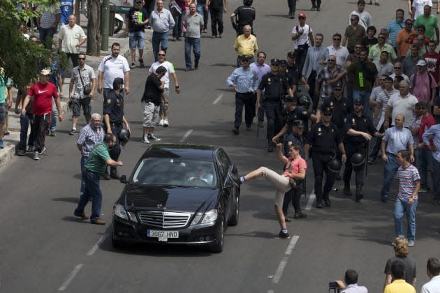 Spain Taxi Strike