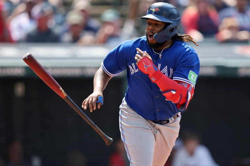 Vladimir Guerrero Jr. and the Toronto Blue Jasy will face the Tampa Bay Rays at 4:10 p.m. EDT Thursday in St. Petersburg, Fla. File Photo by Aaron Josefczyk/UPI