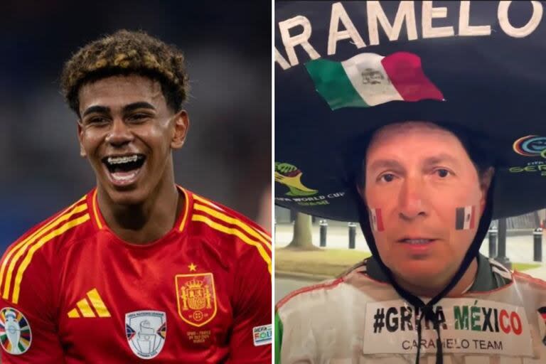 Lamine Yamal ignoró el “regalo” que el fan mexicano Caramelo le hizo en la Eurocopa 2024