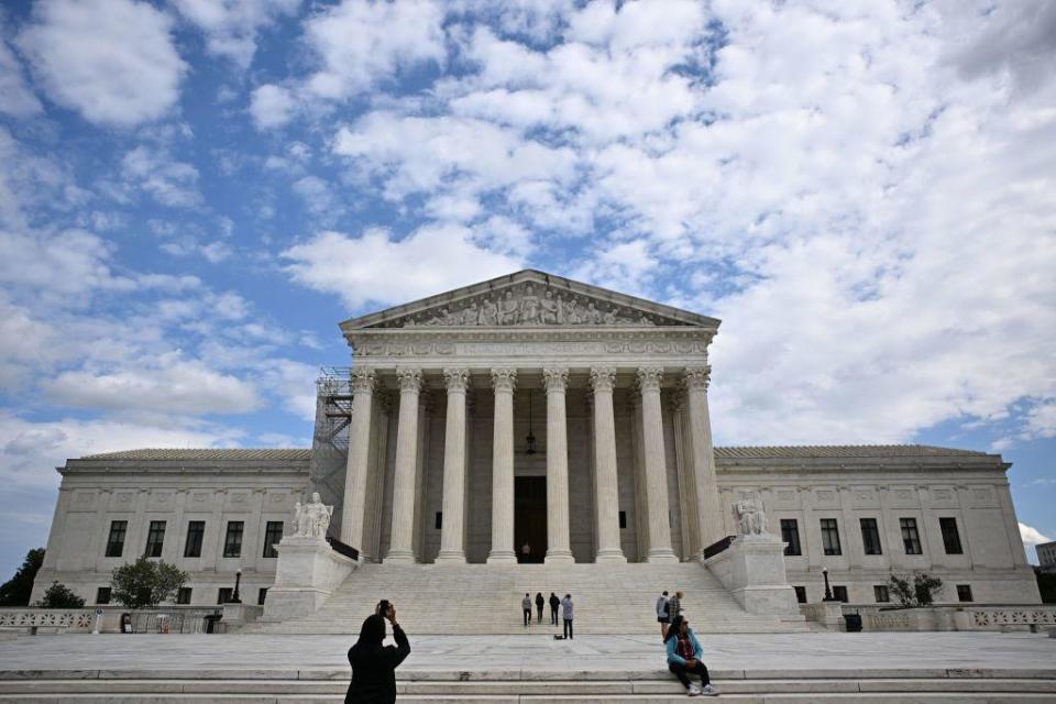 The Supreme Court is seen in Washington, D.C., on Oct. 9, 2023. / Credit: MANDEL NGAN/AFP via Getty Images