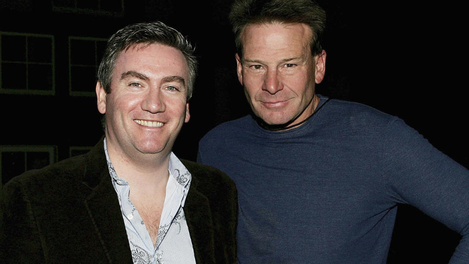 Eddie McGuire and Sam Newman, pictured here in Melbourne in 2006. 