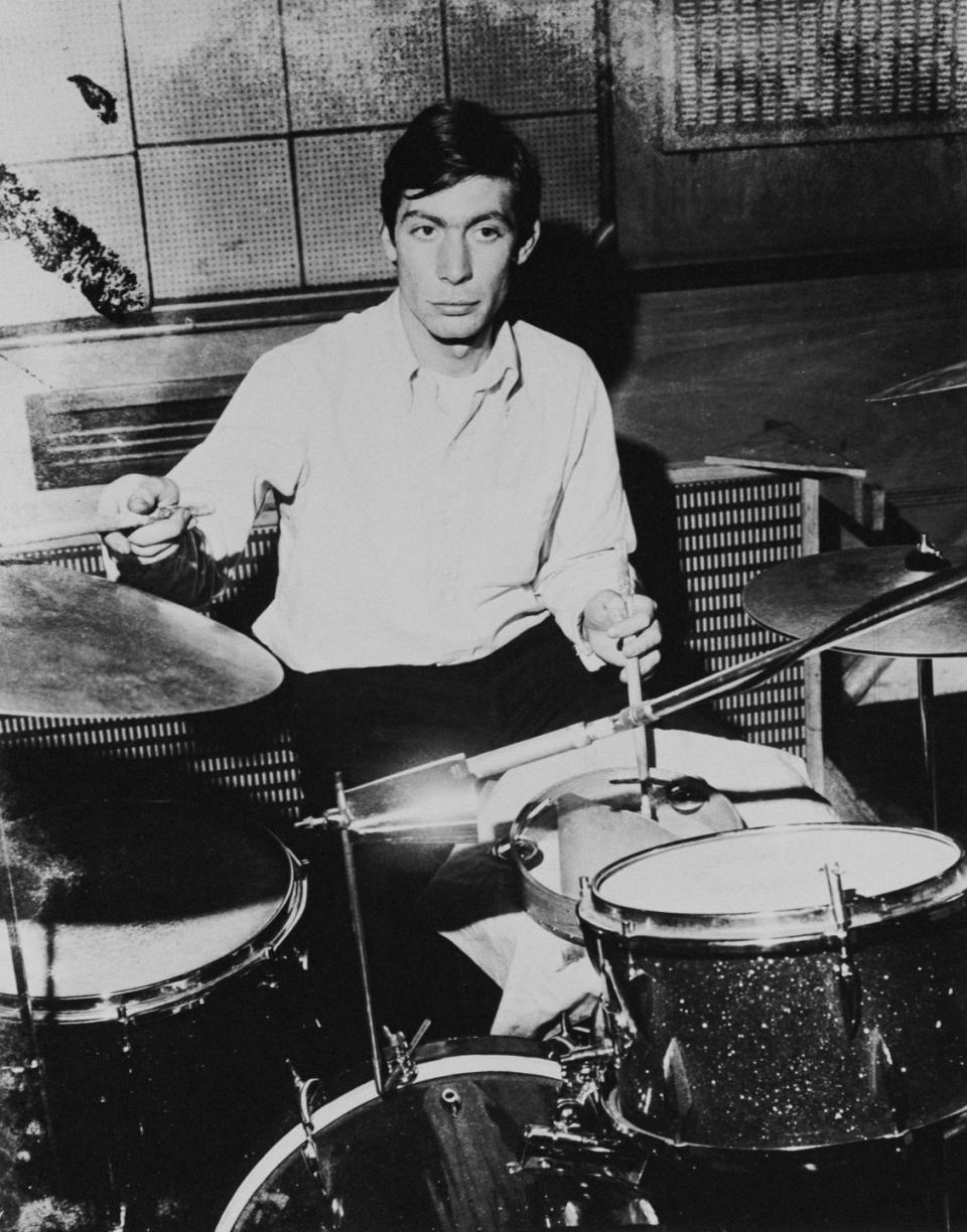 <p>Charlie Watts of the Rolling Stones, circa 1965.</p>