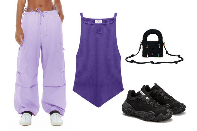 5 Ways To Wear the Y2K Parachute Pants Trend - Yahoo Sports