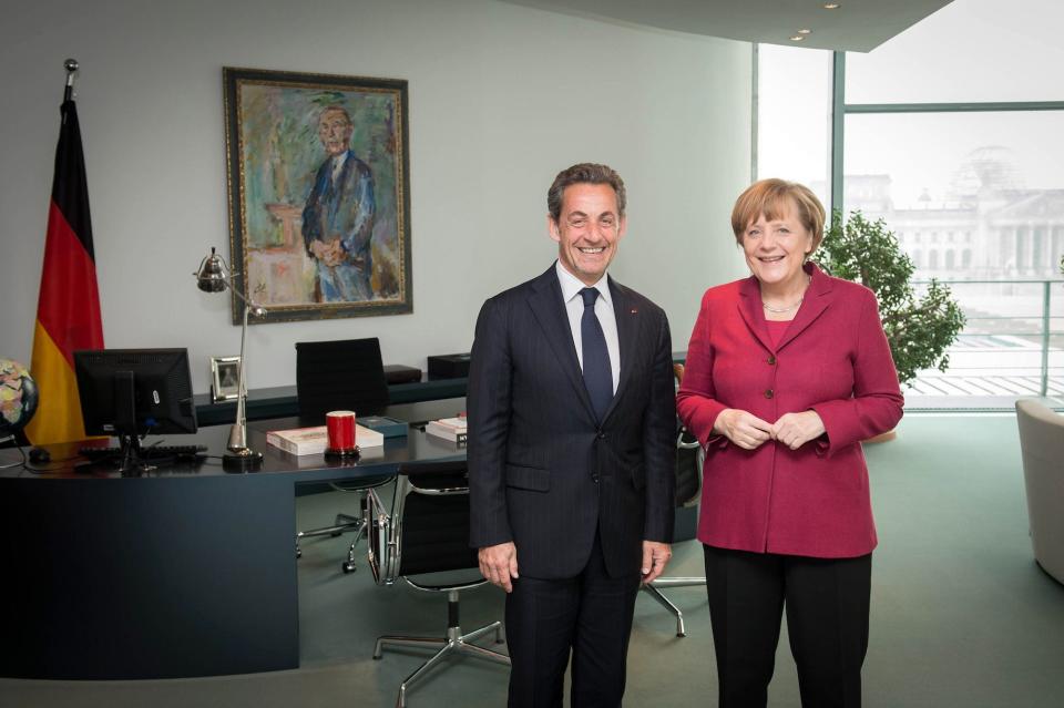 Nicholas Sarkozy Angela Merkel