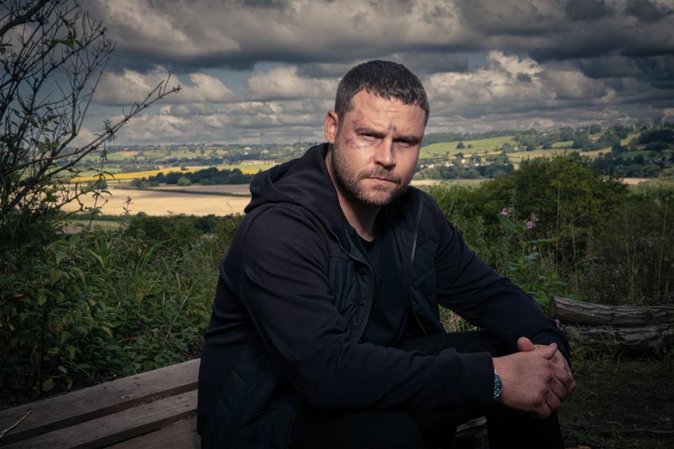 danny miller as aaron dingle in emmerdale