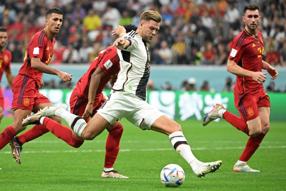 Niclas Fullkrug was an unlikely cult hero No 9 for Germany (AFP/Getty)