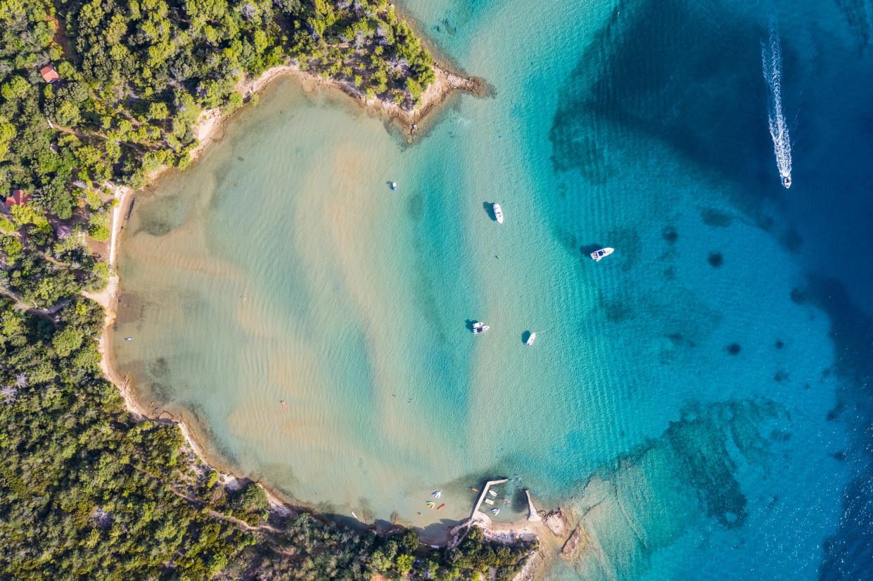 The picture perfect beach in Rab island in Croatia was voted the top beach by Croatian families. (Getty Images)