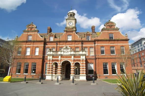 The 19th century hospital entrance