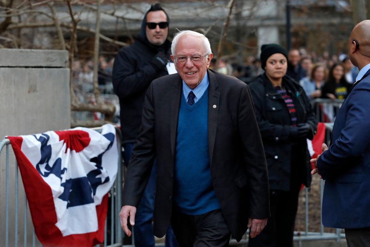 Sen. Bernie Sanders withdrew from the presidential primary in April but wants to stay on the ballot in states that have yet to vote. (Photo: JEFF KOWALSKY/Getty Images)