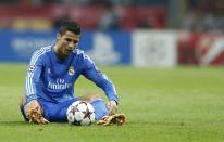 Real Madrid's Cristiano Ronaldo reacts during their Champions League Group B soccer match against Galatasaray at Turk Telekom Arena in Istanbul September 17, 2013. REUTERS/Murad Sezer (TURKEY - Tags: SPORT SOCCER)