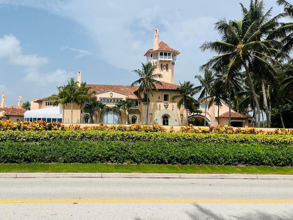 Mar-a-Lago one day after the FBI raid.