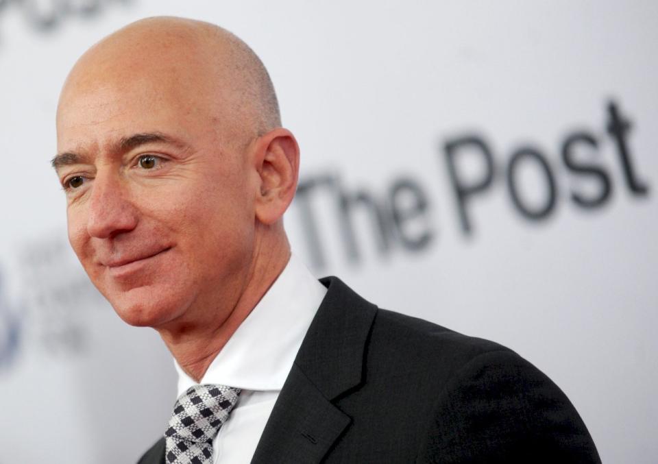 網路零售巨擘亞馬遜(Amazon.com Inc.)創辦人貝佐斯(Jeff Bezos) (AP)