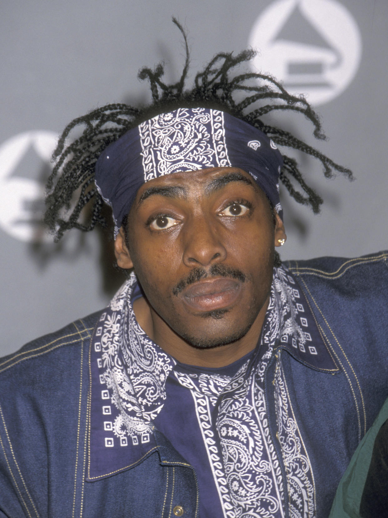 Rapper Coolio attends the 36th Annual Grammy Awards on February 28, 1996 at Shrine Auditorium in Los Angeles, California. (Photo by Ron Galella, Ltd./Ron Galella Collection via Getty Images)