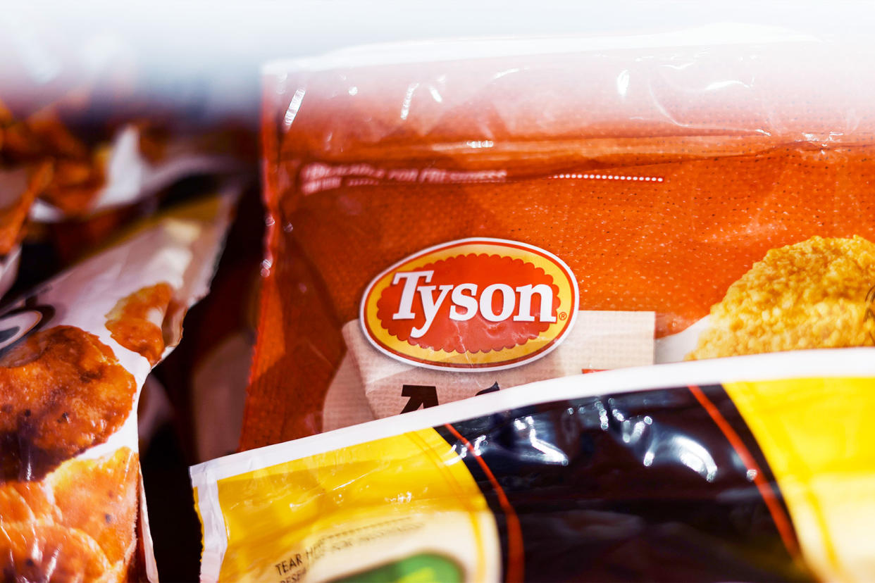 Tyson Frozen Chicken Product Bag Anna Moneymaker/Getty Images