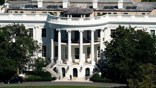 The White House is seen from the Washington Monument on Friday, September 24, 2021.