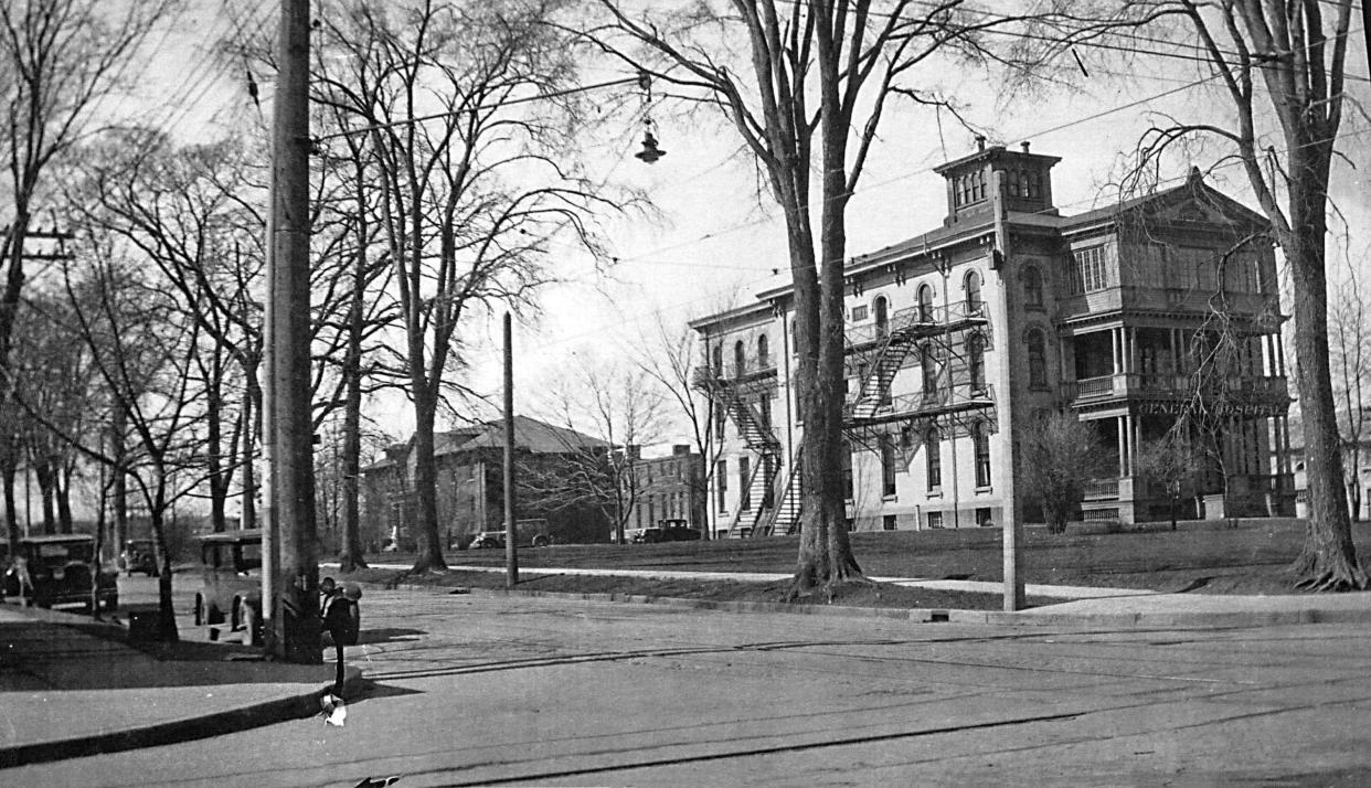 From before the Civil War in the 1860s until the late 1950s, the Utica General Hospital stood on the southwest corner of South and Mohawk streets in East Utica. In the 1940s the Oneida County Welfare Department began to run it and changed its name to the Oneida County Hospital at Utica. It was torn down in the 1950s to make room for the Chicago Market Shopping Center.