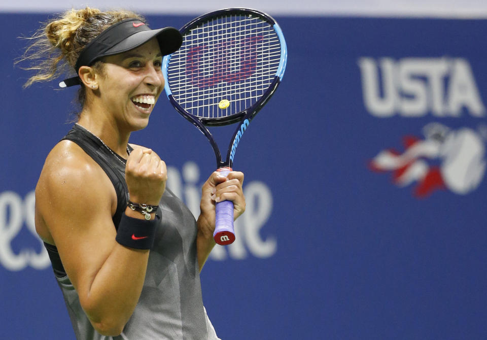 Madison Keys made sure it will be an all-American semifinal at the U.S. Open. (AP)