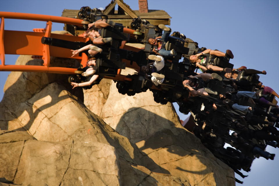 Gold Reef City is situated on an old gold mine in Johannesburg, South Africa, and therefore has a gold rush theme.