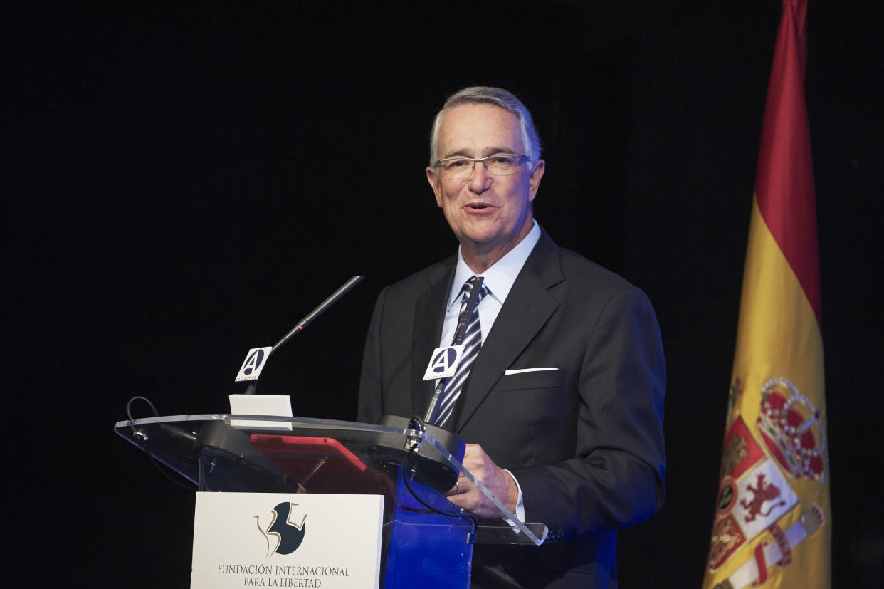 Salinas Pliego durante un evento cultural en Madrid, España, en 2016. (Carlos Alvarez/Getty Images)