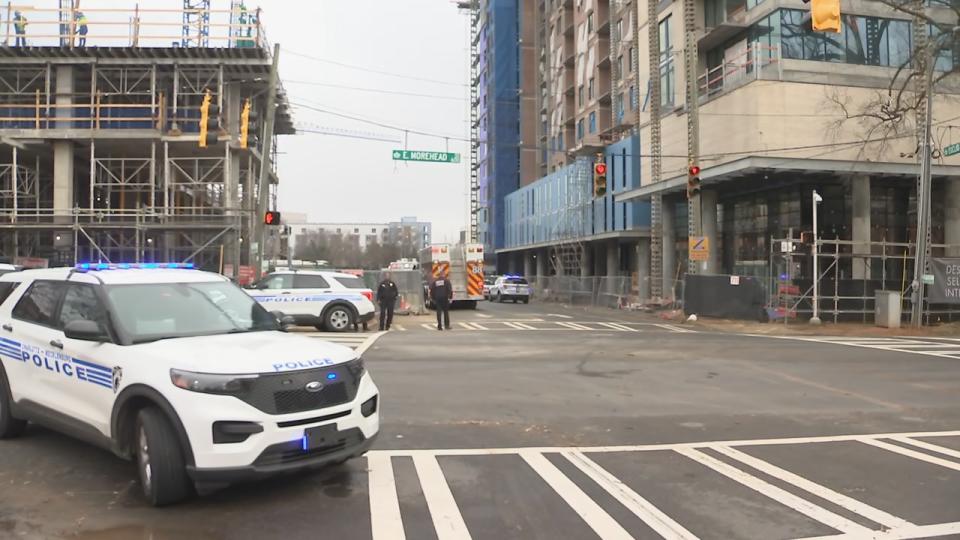 Three construction workers died after falling 70 feet from collapsed scaffolding in Dilworth, Charlotte Fire confirmed. It happened just after 9 a.m. Monday at a construction site on East Morehead Street, near Euclid Avenue, firefighters said.