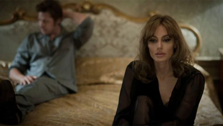 Angelina Jolie found sex scenes with Brad 'strangest thing'