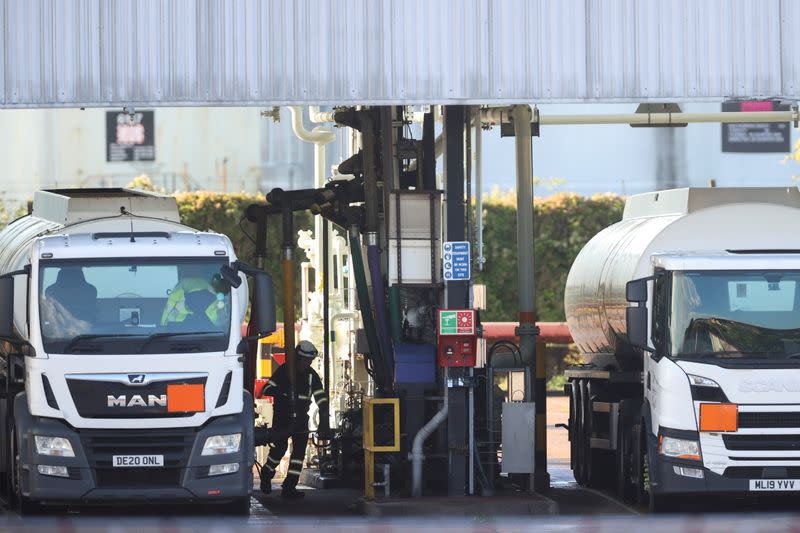 Esso fuel station in London