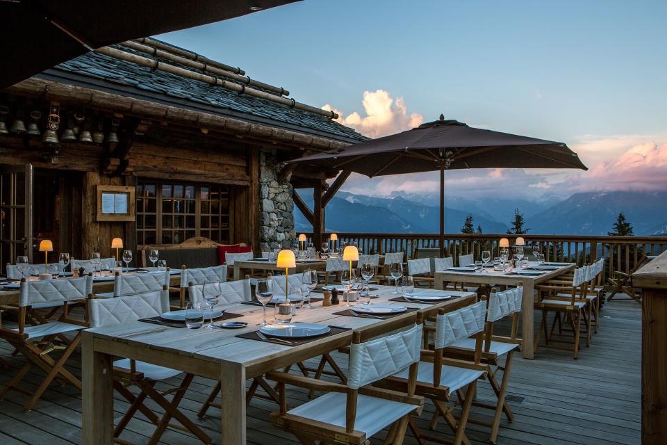 “La Table,” the restaurant at the Refuge de La Traye. - Credit: Courtesy image