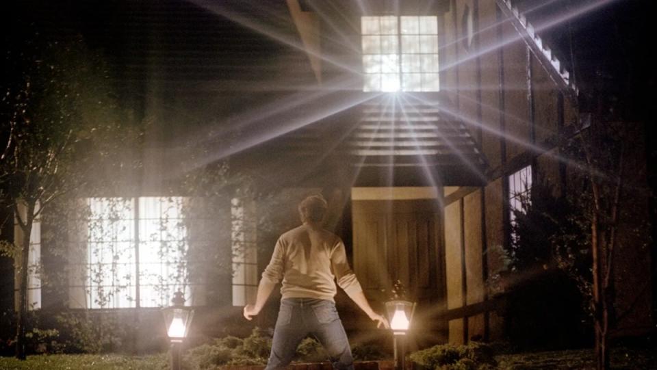 In the movie “Poltergeist,” Steven Freeling (Craig T. Nelson) arrives at his haunted house.